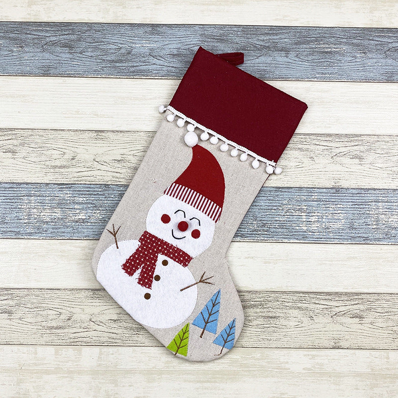 Christmas socks gift bag/deco