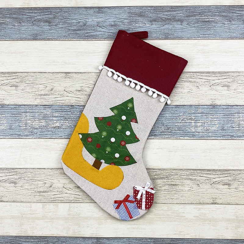 Christmas socks gift bag/deco