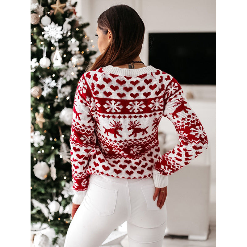 Elk Knitted Sweater