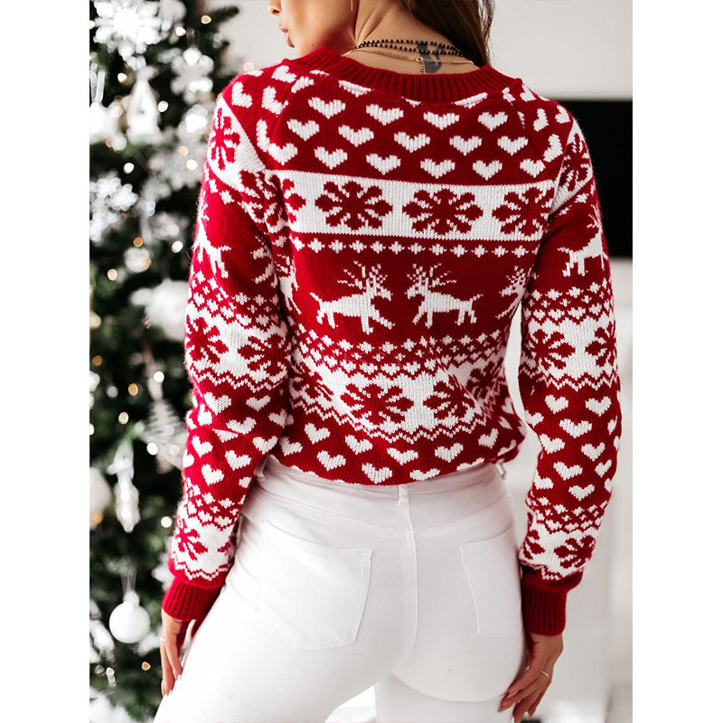 Elk Knitted Sweater