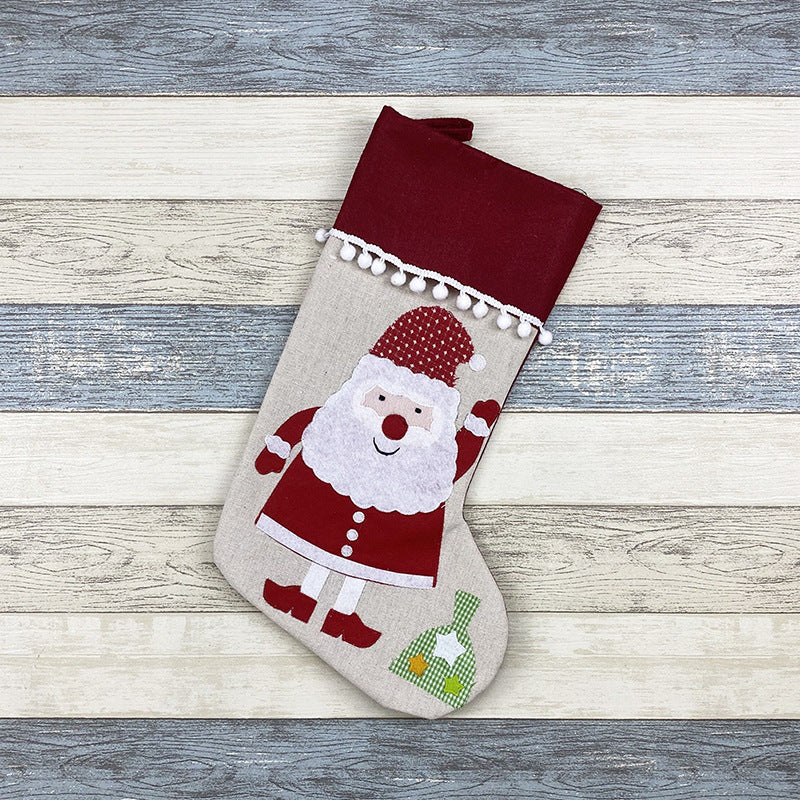 Christmas socks gift bag/deco