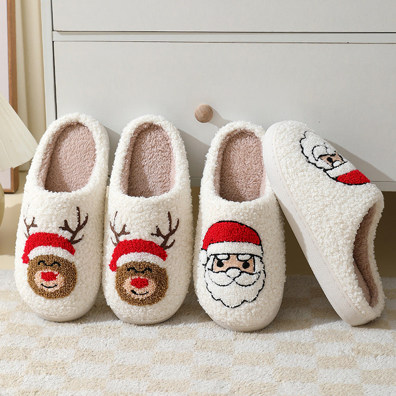 Lindas y acogedoras pantuflas de Papá Noel 