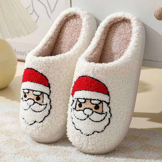 Cute & cozy santa slippers