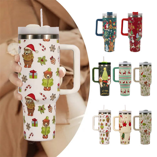 Chistmas Insulated 1200ml travel mug