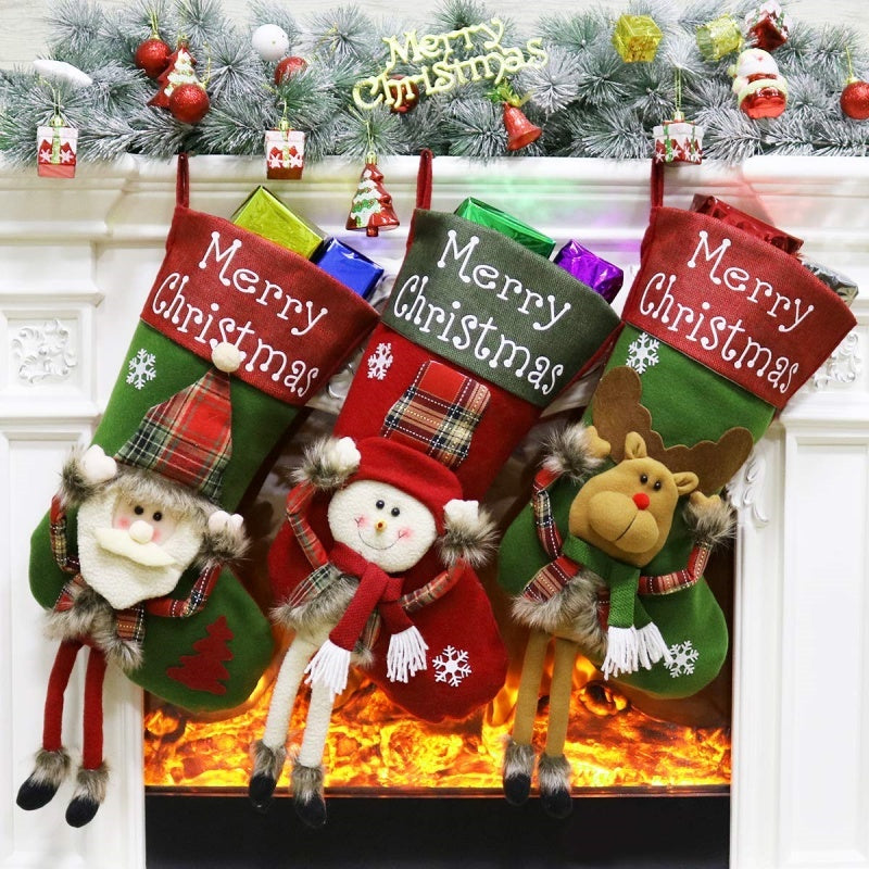 Gift stuffing Christmas stockings