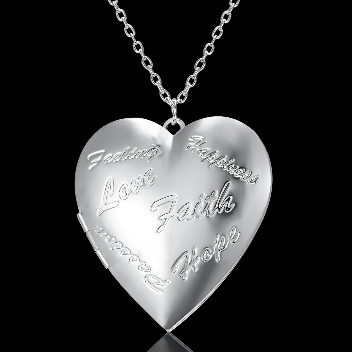 Collar de amor con marco de corazón