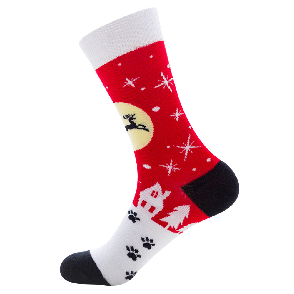 Santa claus elk socks